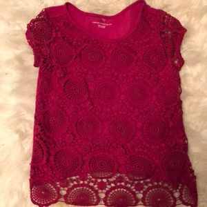 Canyon river blues lace shirt